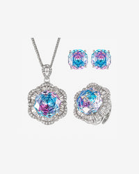 ZIRAVE Jewelry Rose Cut  Gemstone Jewelry Set