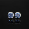 ZIRAVE Jewelry  Cushion-Cut Pink Diamond Double Halo Earrings