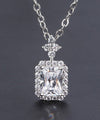 ZIRAVE Jewelry  Princess-Cut Simulated Diamond Minimalist 3-Piece Jewelry Set