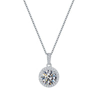 ZIRAVE  Jawelry Royal Halo Simulated Dianmond Necklace