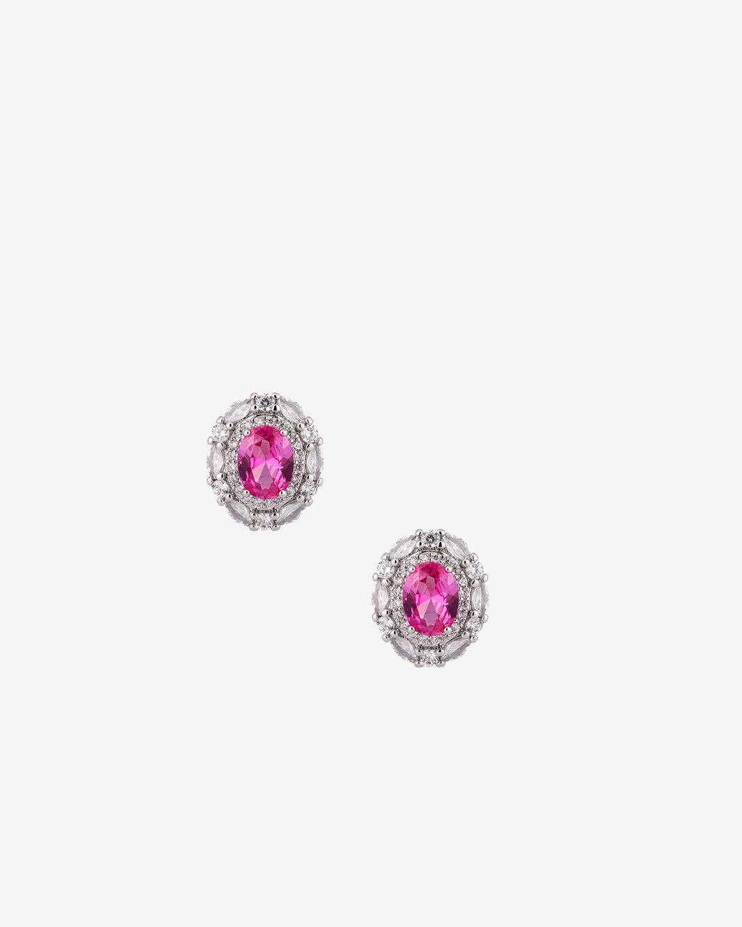 ZIRAVE Jewelry Vintage Imitation Spinel Minimalist Style Earrings