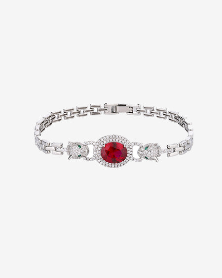 ZIRAVE jewelry retro simulation corundum leopard bracelet