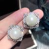 ZIRAVE Jewelry Grey Pearl  Earrings