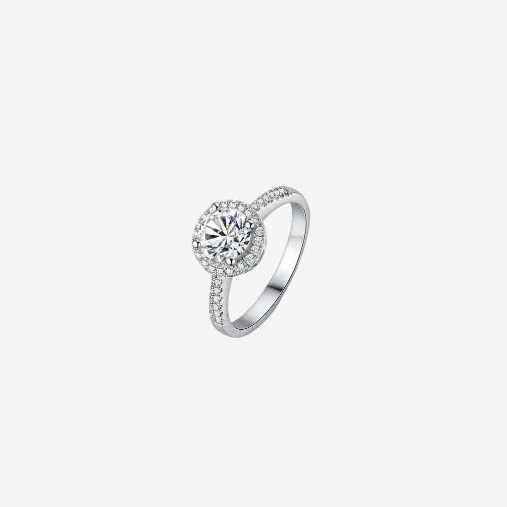 ZIRAVE  Jawelry Royal Halo Simulated Dianmond Ring