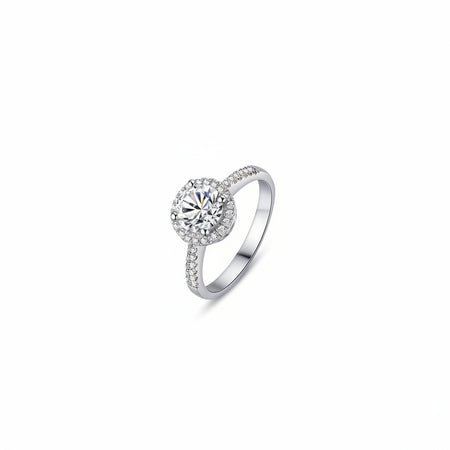 ZIRAVE  Jawelry Royal Halo Simulated Dianmond Ring