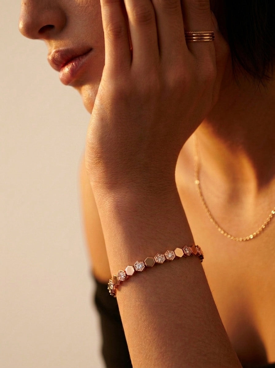 ZIRAVE jewelry retro simulation corundum light luxury bracelet