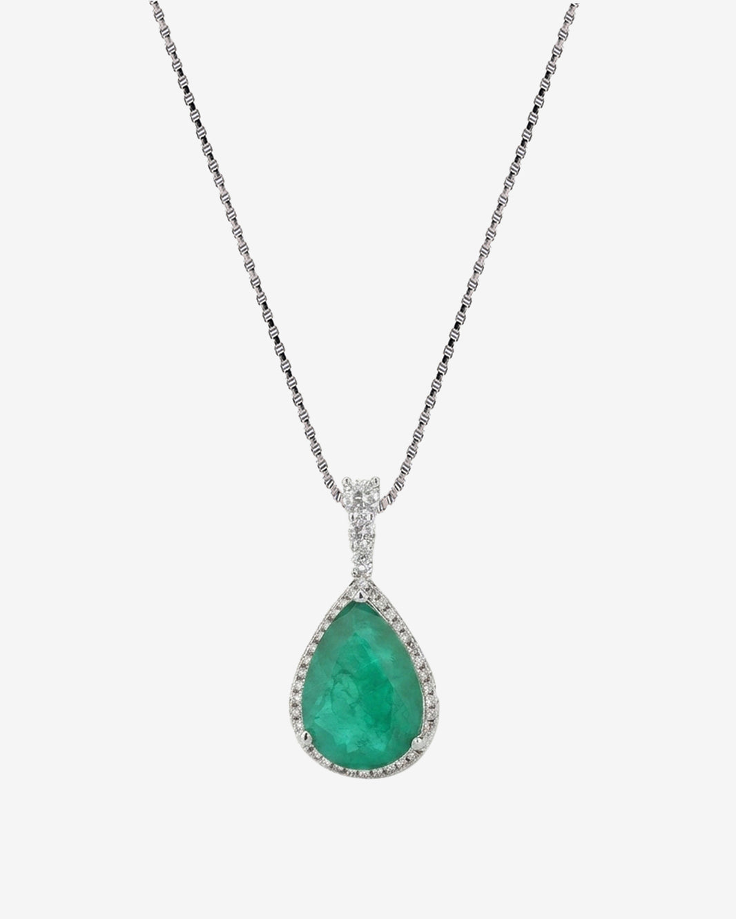 ZIRAVE Jewelry Imitation Paraiba Necklace