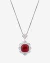 ZIRAVE Jewelry Faux Paraiba Green Fashion Pendant Necklace