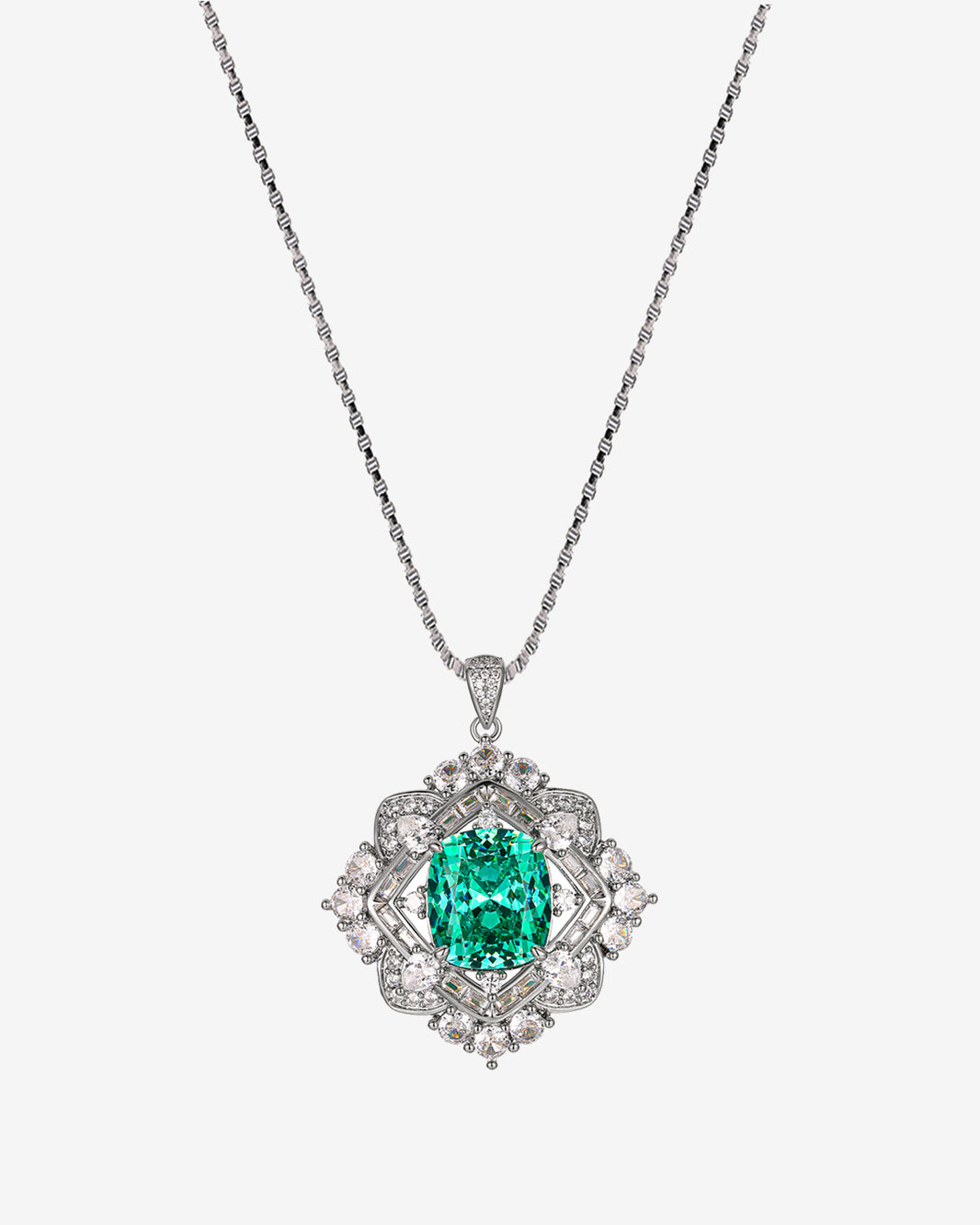ZIRAVE Imitation Peacock Sapphire Necklace