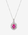 ZIRAVE Jewelry Vintage Imitation Blue Spinel Minimalist Style  Necklace