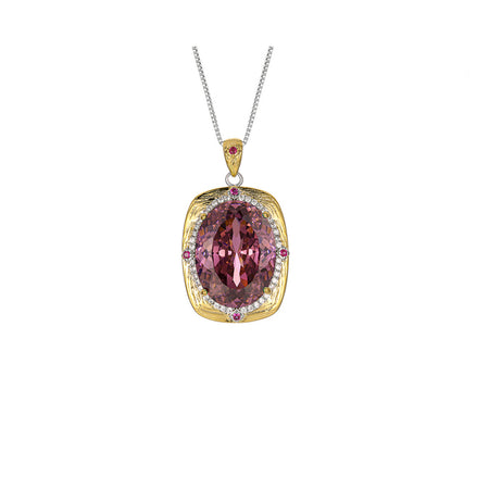 ZIRAVE Jewelry Imitation Dried Rose Jewelry Light Luxury High-End Necklace