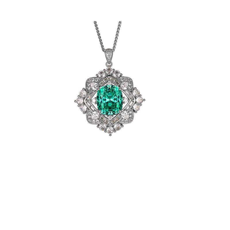 ZIRAVE Imitation Peacock Sapphire Necklace