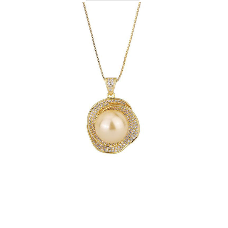 ZIRAVEJewelry Gold-Tone Simulated Pearl Jewelry Necklace