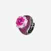 ZIRAVE Jewelry Dark Style Rose-Cut Faux Gem Pave Ring (Multi-Colors Available)