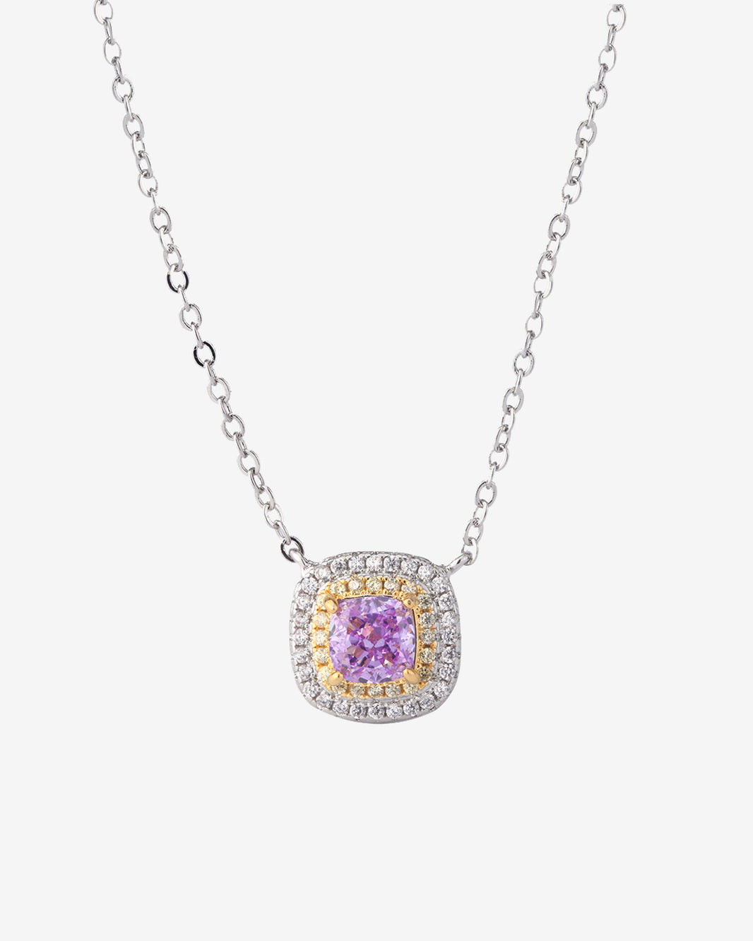 ZIRAVE Jewelry Simulation Yellow Diamond Necklace