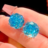 ZIRAVE Jewelry Rose Cut Paraiba Green Gemstone Earrings