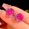 ZIRAVE Jewelry Rose Cut Paraiba Green Gemstone Earrings