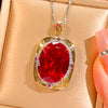 ZIRAVE Jewelry Imitation Dried Rose Jewelry Light Luxury High-End Necklace