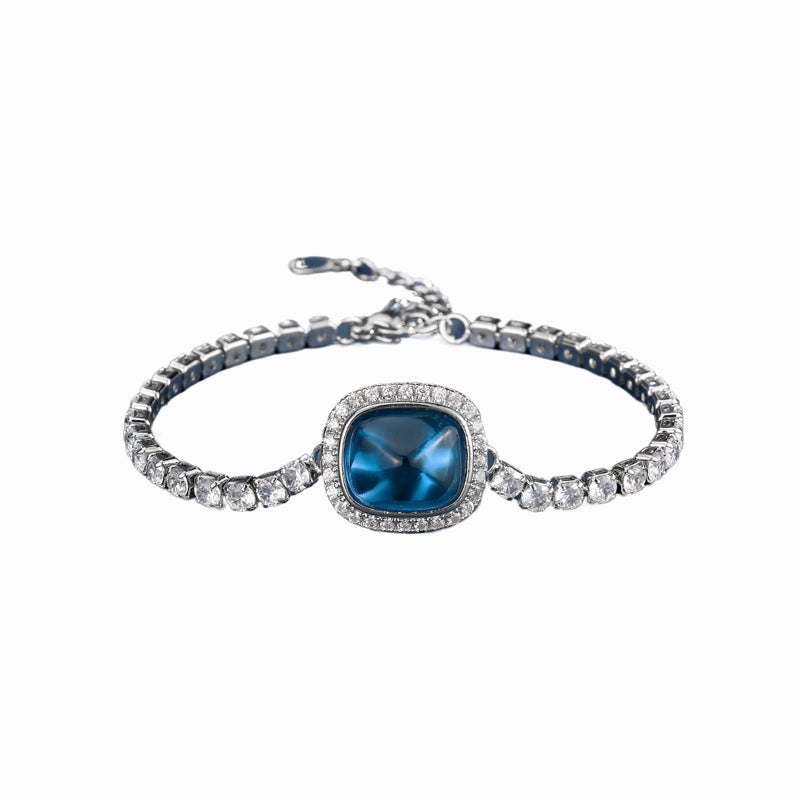 ZIRAVE Jewelry Vintage Sugar Loaf Gem Tennis Bracelet