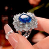 ZIRAVE Imitation Peacock Sapphire Ring
