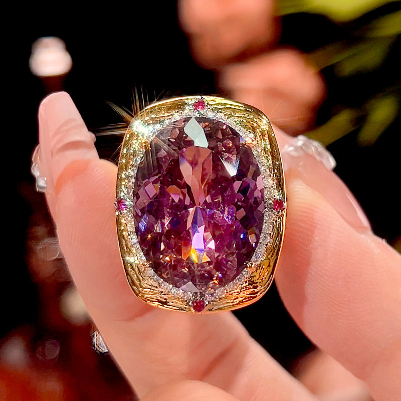 ZIRAVE Jewelry Imitation Dried Rose Jewelry Light Luxury High-End Ring