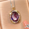 ZIRAVE Jewelry Imitation Dried Rose Jewelry Light Luxury High-End Necklace