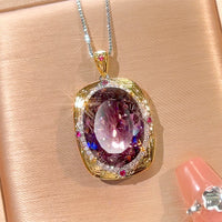 ZIRAVE Jewelry Imitation Dried Rose Jewelry Light Luxury High-End Necklace