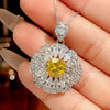 Zirave Jewelry Floral Cushion Cut Simulated Gem Jewelry Collection, Nicklace; Open Ring