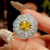 Zirave Jewelry Floral Cushion Cut Simulated Gem Jewelry Collection, Nicklace; Open Ring