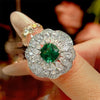 Zirave Jewelry Floral Cushion Cut Simulated Gem Jewelry Collection, Nicklace; Open Ring