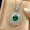 Zirave Jewelry Floral Cushion Cut Simulated Gem Jewelry Collection, Nicklace; Open Ring