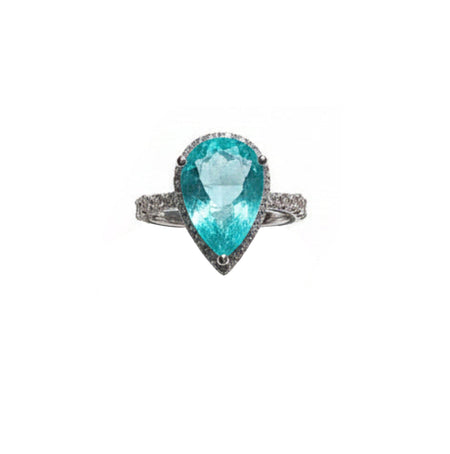 ZIRAVE Jewelry Imitation Paraiba Ring