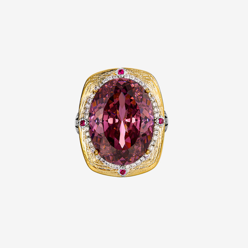 ZIRAVE Jewelry Imitation Dried Rose Jewelry Light Luxury High-End Ring