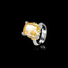 ZIRAVE Jewelry Radiant-Cut Faux Gem Four-Prong Ring (Multi-Colors Available)