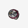 ZIRAVE jewelry simulation blue spinel premium egg-shaped ring