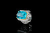 ZIRAVE Jewelry Vintage Simulated Gemstone Emerald-Cut Ring