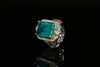 ZIRAVE Jewelry Vintage Simulated Gemstone Emerald-Cut Ring