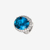 ZIRAVE Jewelry Simulation Pala Green Ring in White Gold