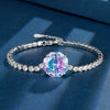 ZIRAVE Jewelry Rose Cut 14mm Big Gemstone Tennis Bracelet