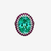 ZIRAVE Jewelry Imitation Para Green Ring
