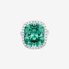 ZIRAVE Jewelry  Cushion-Cut Simulated Orange Sapphire Ring