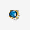 ZIRAVE Jewelry Imitation Blue Spinel Sugarloaf Vintage Ring