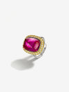 ZIRAVE Jewelry Imitation Blue Spinel Sugarloaf Vintage Ring
