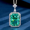 ZIRAVE Jewelry Radiant-Cut Simulated Yellow Diamond Necklace