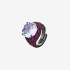 ZIRAVE Jewelry Dark Style Rose-Cut Faux Gem Pave Ring (Multi-Colors Available)