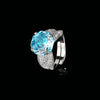 ZIRAVE Jewelry Multi-Color Simulated Gemstone Statement Ring