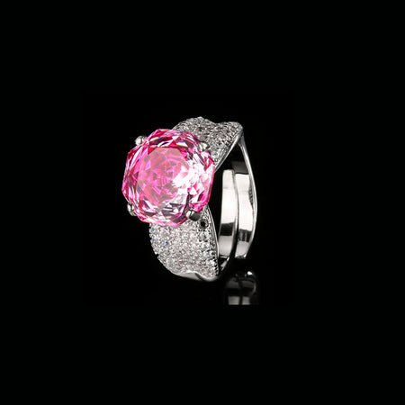 ZIRAVE Jewelry Multi-Color Simulated Gemstone Statement Ring