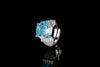 ZIRAVE Cushion-Cut Pink Simulated Gemstone Statement Ring