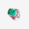 ZIRAVE Jewelry Two-Tone Wide Cocktail Open Ring