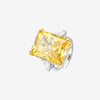 ZIRAVE Jewelry Radiant-Cut Simulated Yellow Diamond Ring